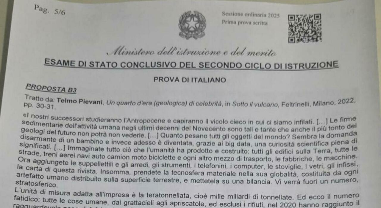 Tracce maturità 2025, la soluzione di ChatGpt all'analisi e produzione del testo argomentativo sul saggio di Telmo Pievani