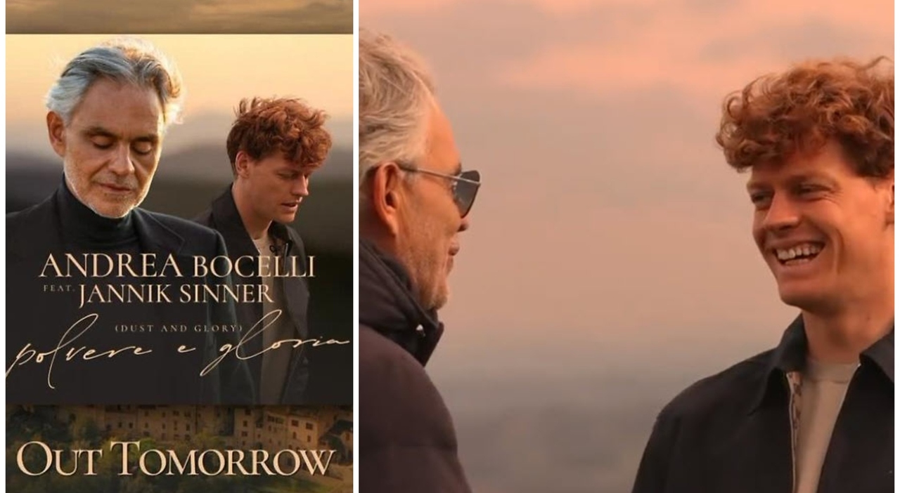 Jannik Sinner e Andrea Bocelli, il duetto a sorpresa: in uscita il singolo  Polvere e gloria. Il tennista canta in inglese