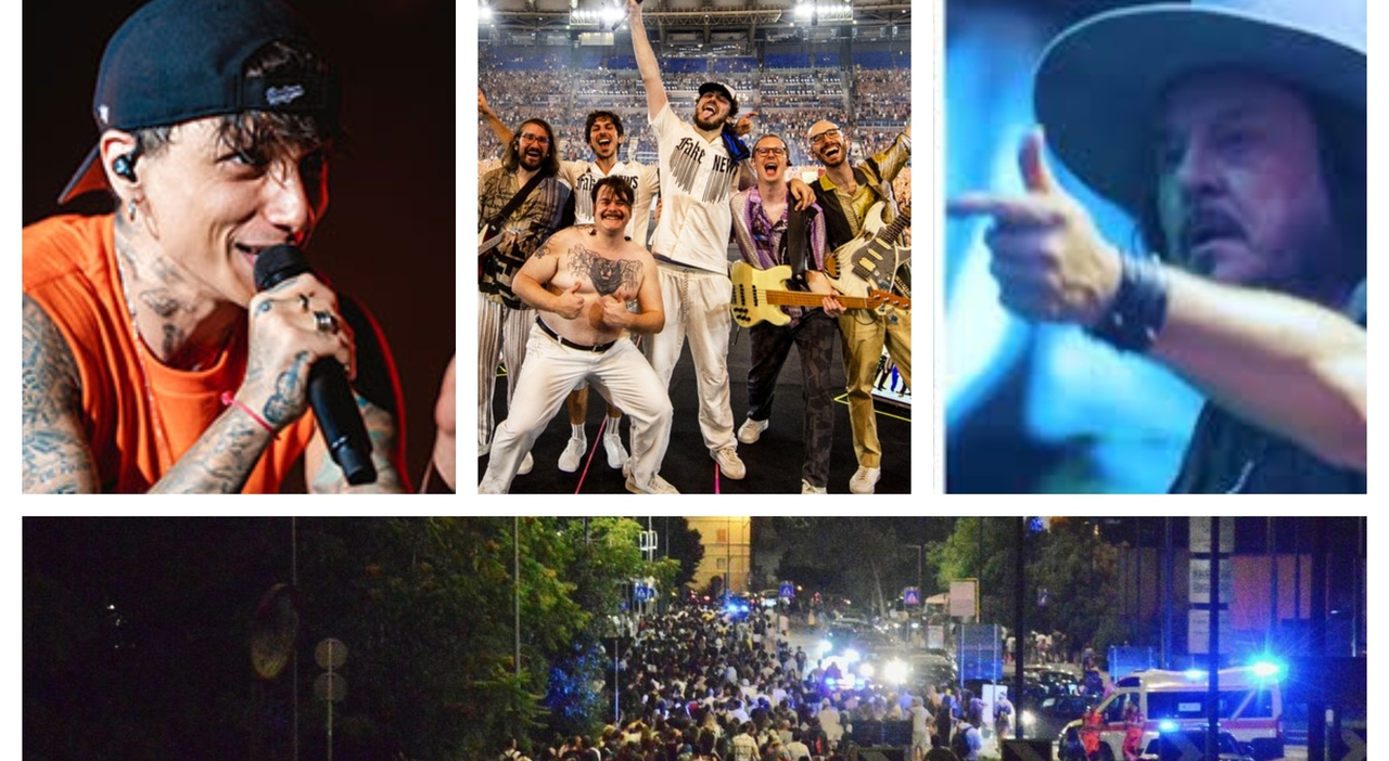In 50mila per i due concerti (Zucchero e Pinguini Tattici Nucleari). Ancona brilla, ma che caos: code infinite, resse per i bus aspettando il sold out di Ultimo In 50mila per i due concerti (Zucchero e Pinguini Tattici Nucleari). Ancona brilla, ma che caos: code infinite, resse per i bus aspettando il sold out di Ultimo