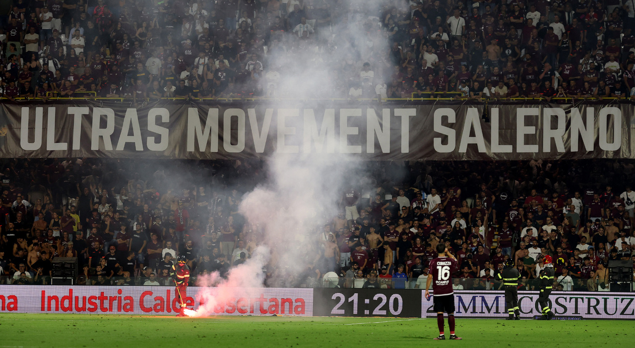 Chaos at Salernitana vs Sampdoria Match