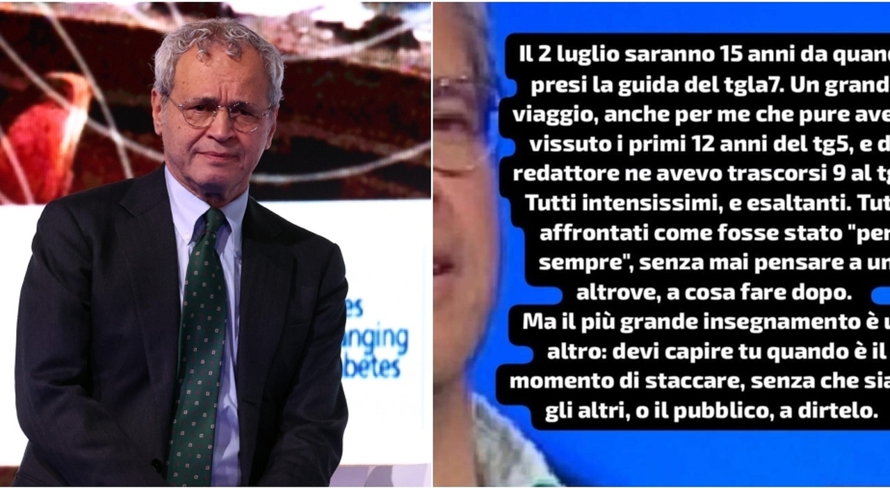 Enrico Mentana lascia La7? Il post apre ai dubbi: «Devi capire tu quando è il momento di staccare» Enrico Mentana lascia La7? Il post apre ai dubbi: «Devi capire tu quando è il momento di staccare»