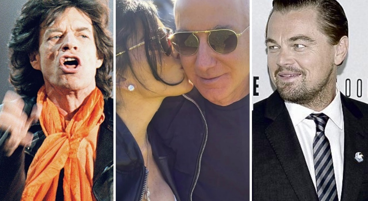 bezos un centinaio i jet dei vip in arrivo al matrimonio bill gates elton john e mick jagger kim kardashian kylie jenner e leonardo dicaprio