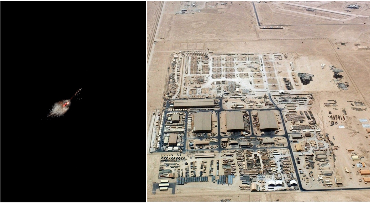 iran l unico missile non intercettato che ha colpito la base usa in qatar la risposta coreografica sopra lo skyline di doha