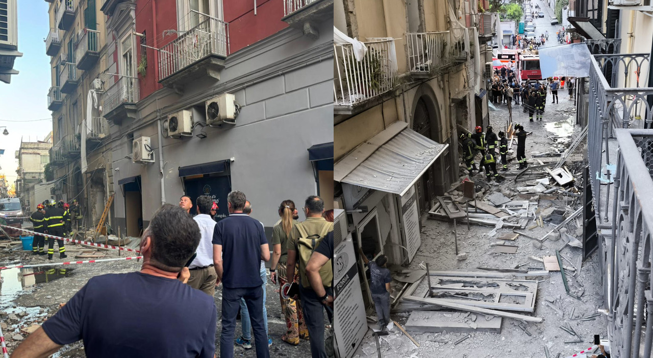 Napoli, esplosione in via Foria. Cede parte di un palazzo: quattro feriti estratti vivi, una persona sotto le macerie Napoli, esplosione in via Foria. Cede parte di un palazzo: quattro feriti estratti vivi, una persona sotto le macerie