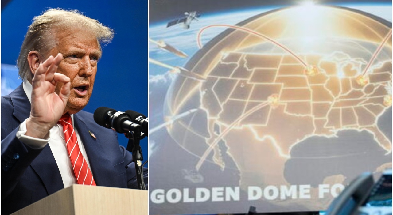 Golden Dome Shield, Trump lancia lo scudo spaziale. «Abbatte il 97 per cento dei missili». E rassicura Zelensky Golden Dome Shield, Trump lancia lo scudo spaziale. «Abbatte il 97 per cento dei missili». E rassicura Zelensky