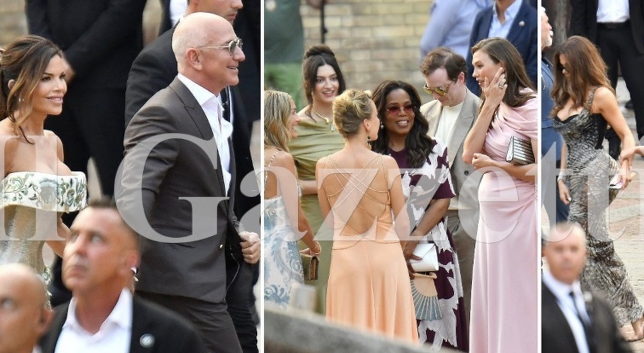 Bezos, festa segreta con gli amici vip: l Bezos, festa segreta con gli amici vip: l