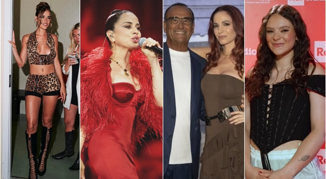 Tim Summer Hits, le pagelle dei look: Clara disastro (4), Sarah Toscano safari (8), Emis Killa too much (5), Andrea Delogu impeccabile (8) Tim Summer Hits, le pagelle dei look: Clara disastro (4), Sarah Toscano safari (8), Emis Killa too much (5), Andrea Delogu impeccabile (8)