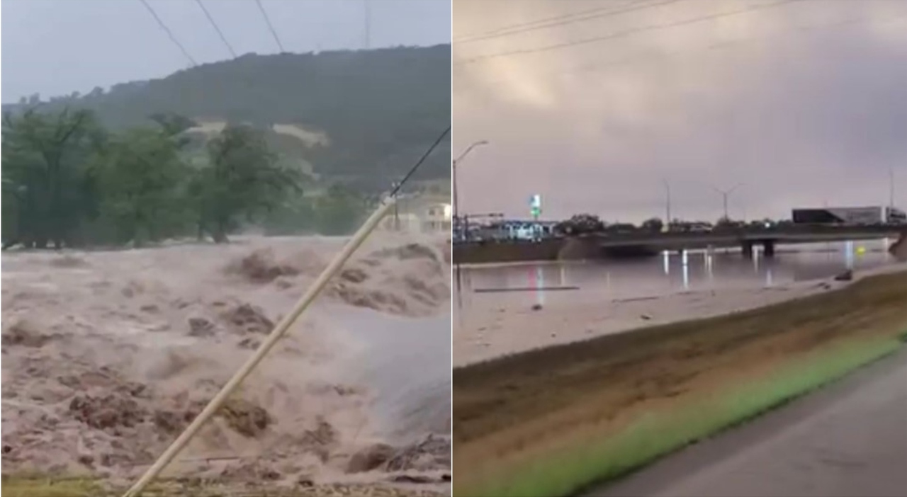 Alluvione in Texas, fiume inonda un Alluvione in Texas, fiume inonda un