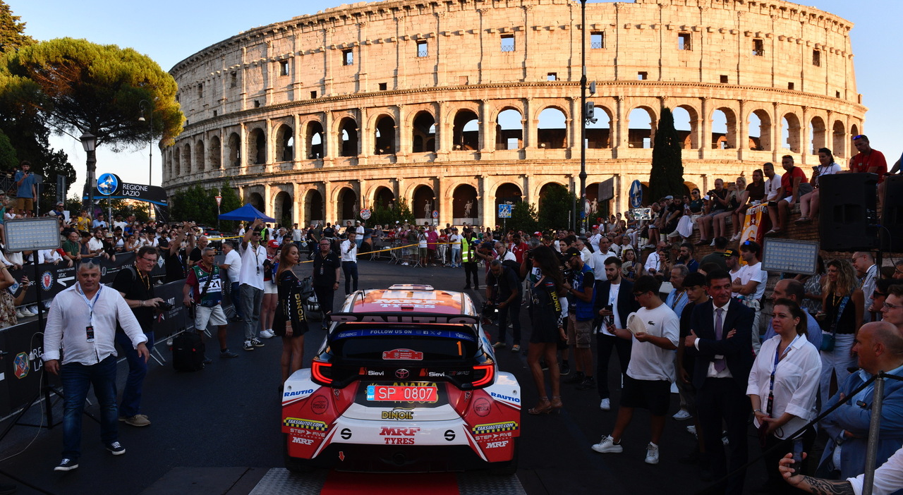 La partenza del Rally di Roma