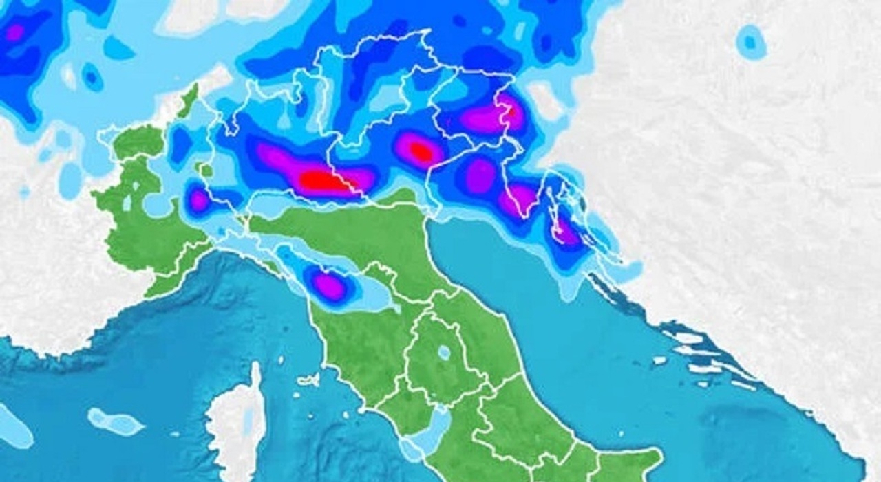 grandine forti temporali e bombe d acqua il maltempo fa scendere le temperature di 10 gradi domenica di allerta le zone pi249 critiche