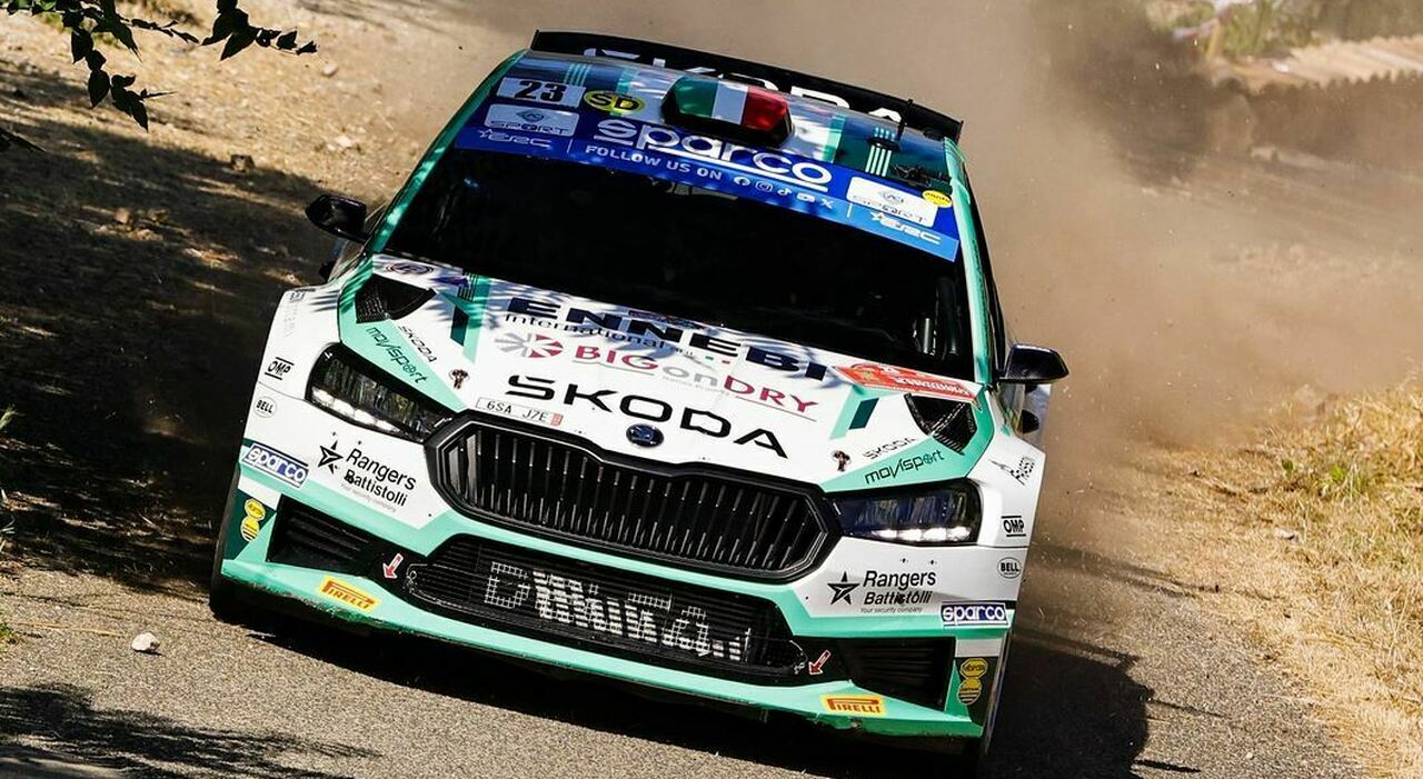 Basso e Granai su Skoda Fabia Rally2 hanno trionfato al Rally di Roma Capitale 2025