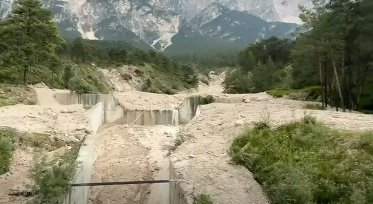 Frana della Croda Marcora, nuova colata (ma non arriva all Frana della Croda Marcora, nuova colata (ma non arriva all