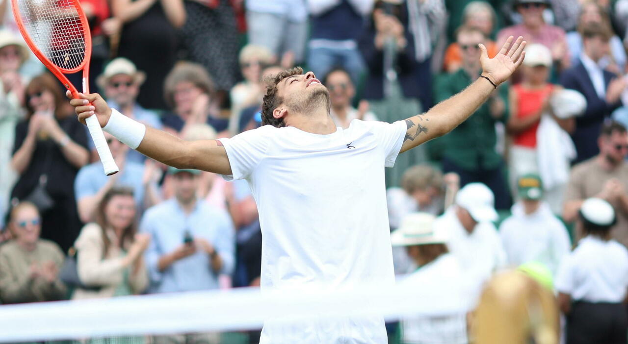 Cobolli ai quarti a Wimbledon: l Cobolli ai quarti a Wimbledon: l