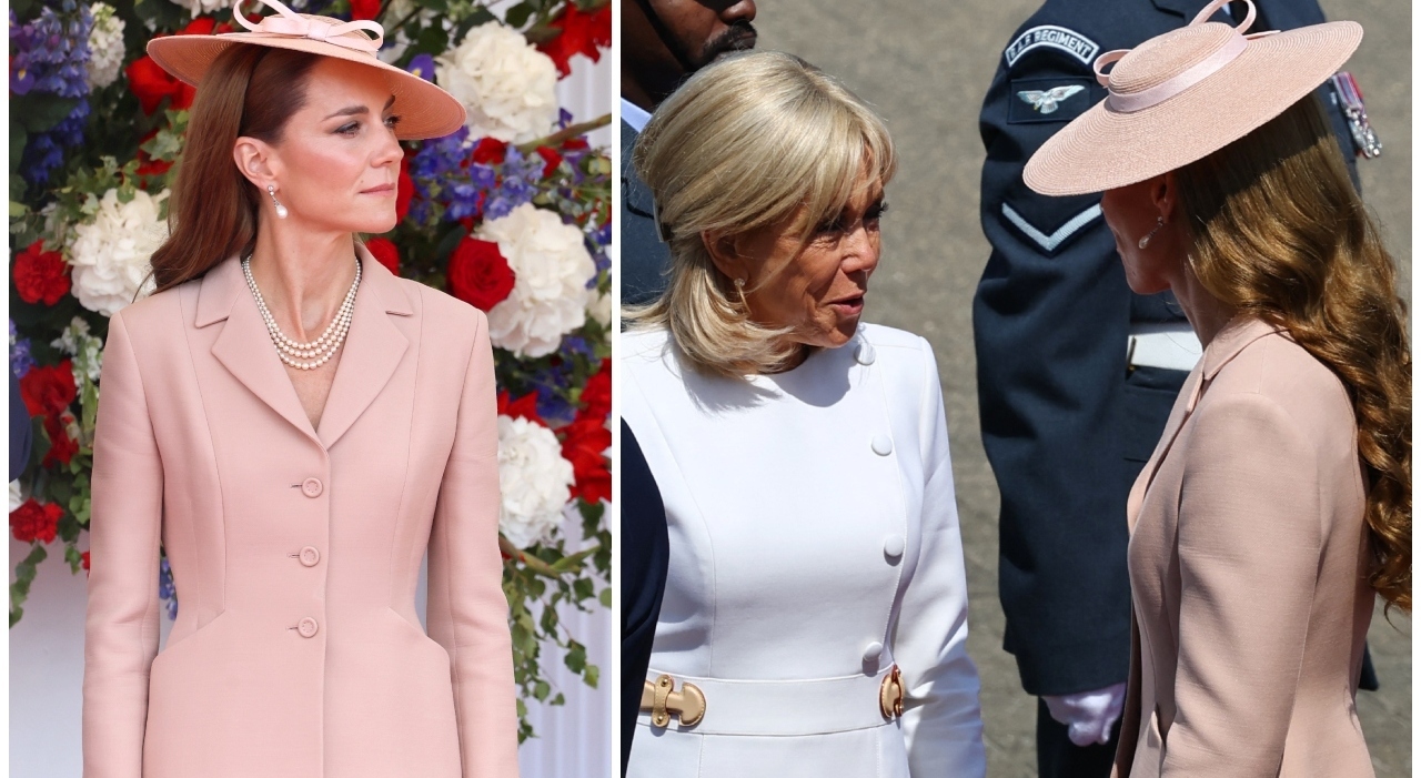 Kate Middleton regina di stile, mette in ombra e fa impallidire Brigitte Macron: la principessa in Dior, la première dame in Louis Vuitton Kate Middleton regina di stile, mette in ombra e fa impallidire Brigitte Macron: la principessa in Dior, la première dame in Louis Vuitton