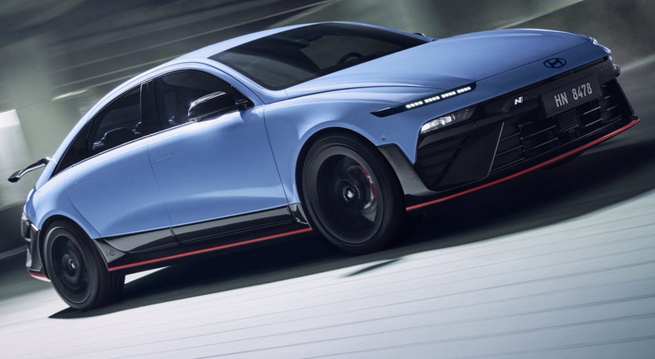 La Ioniq 6 N presentata dalla Hyundai al Festival of Speed di Goodwood