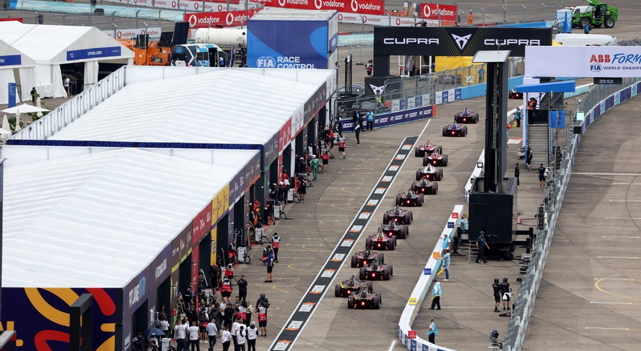 La pit lane della Formula E