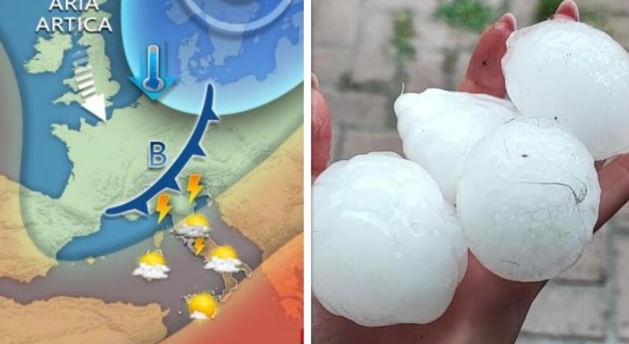 Meteo, domenica con incubo temporali e grandine. Da lunedì torna il caldo africano, temperature fino a 38 gradi Meteo, domenica con incubo temporali e grandine. Da lunedì torna il caldo africano, temperature fino a 38 gradi