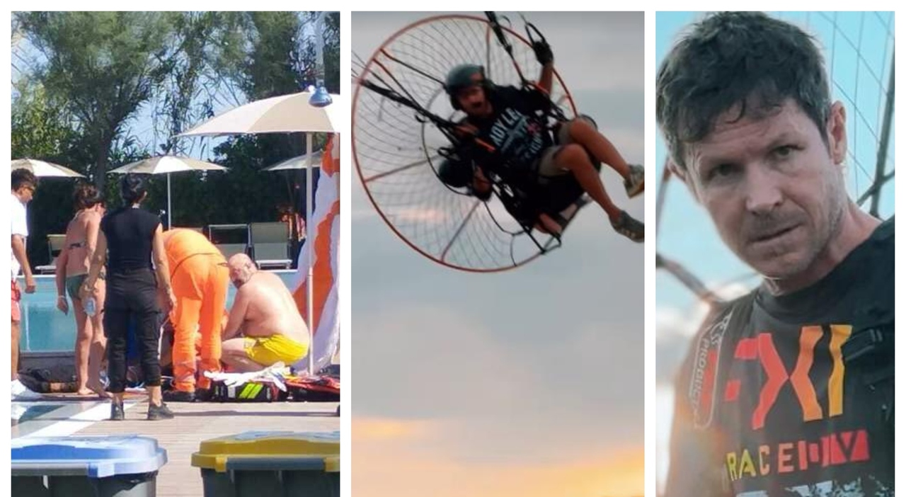 Malore fatale, precipita col parapendio in una piscina piena di bambini a Porto Sant Malore fatale, precipita col parapendio in una piscina piena di bambini a Porto Sant