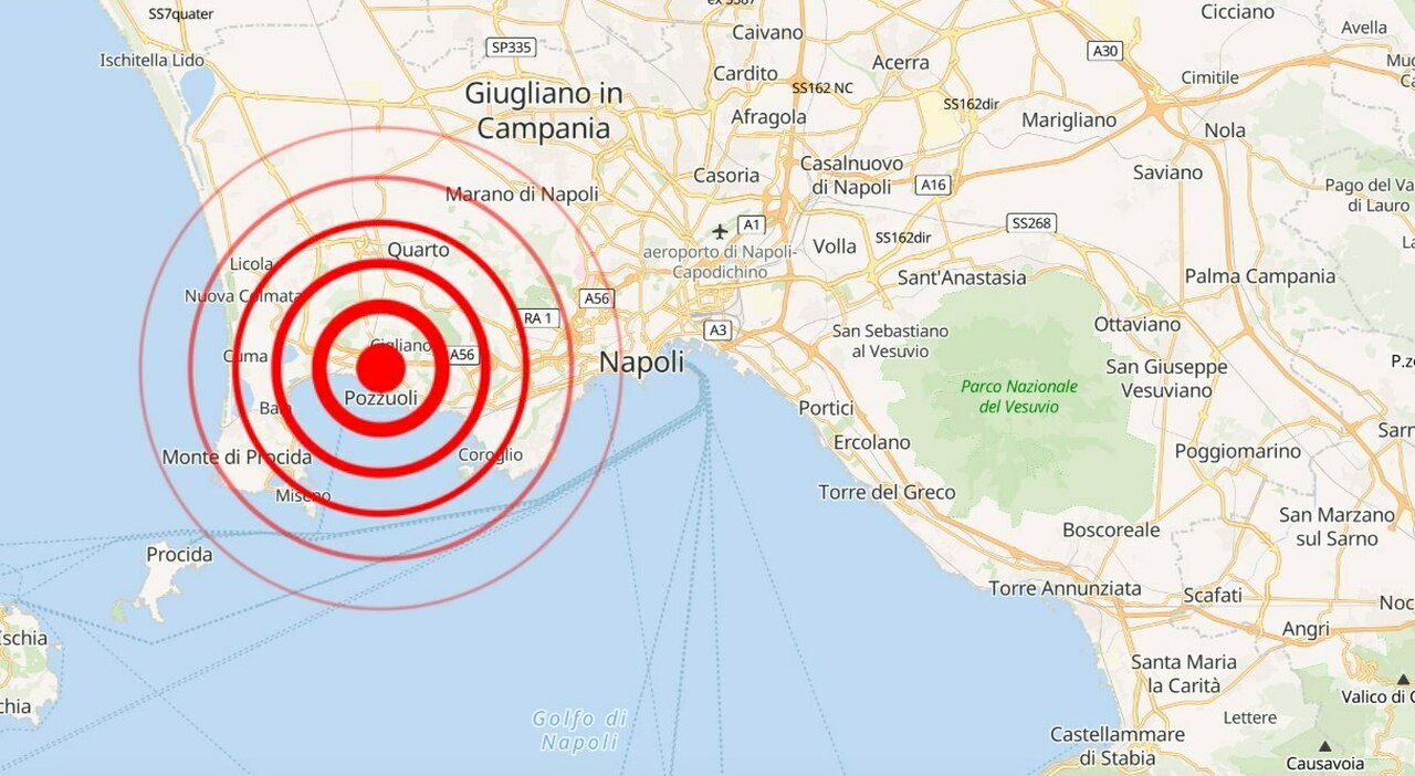 terremoto a napoli oggi forte scossa avvertita