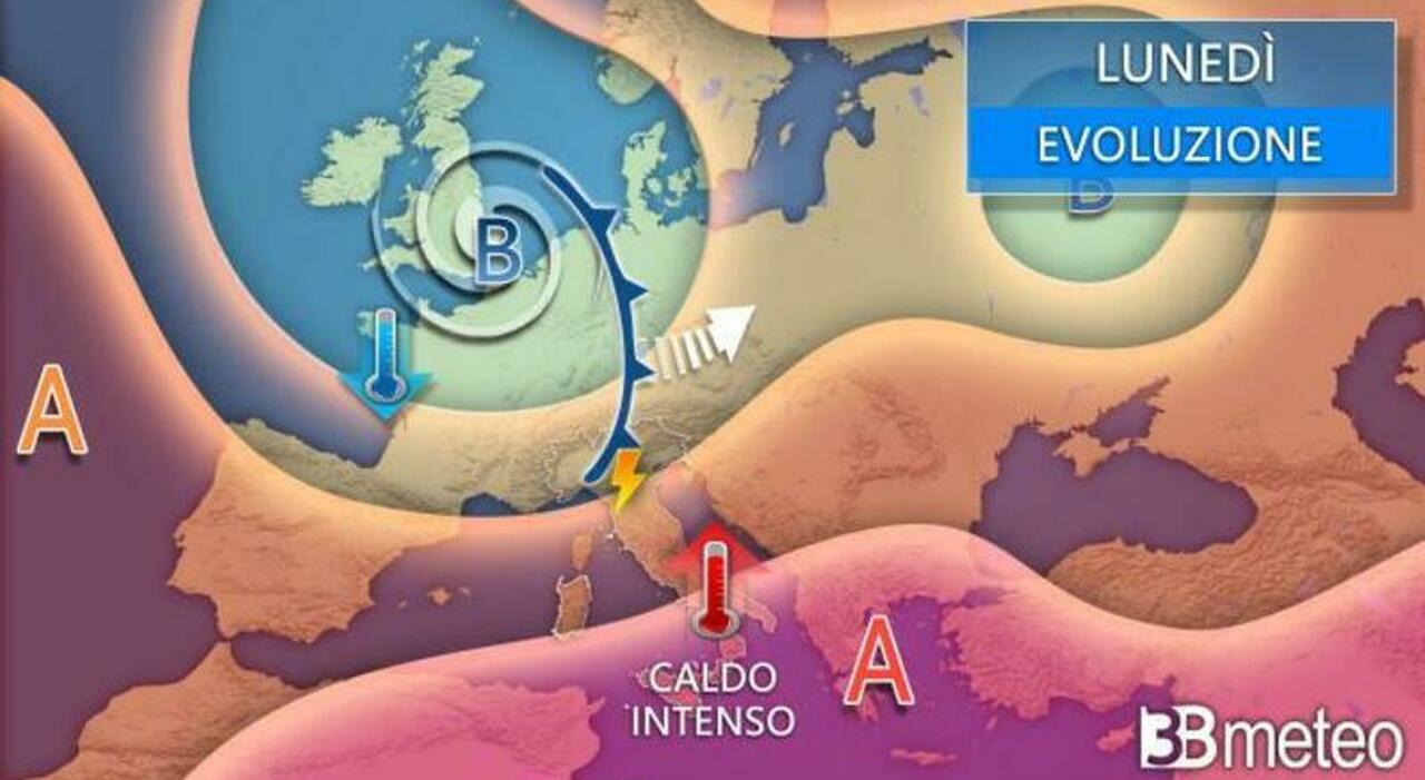 Meteo, allerta caldo al Centro e al Sud: Sardegna da bollino rosso, temperature sopra i 40° in Sicilia. Al Nord regna il maltempo Meteo, allerta caldo al Centro e al Sud: Sardegna da bollino rosso, temperature sopra i 40° in Sicilia. Al Nord regna il maltempo
