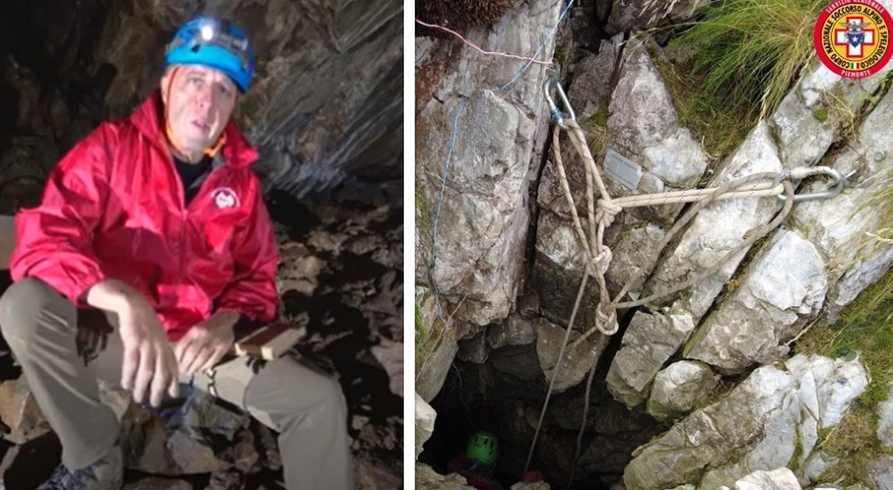 Marco Massola, lo speleologo ferito estratto vivo dall?Abisso Paperino: «Finalmente». Le 24 ore a 40 metri di profondità Marco Massola, lo speleologo ferito estratto vivo dall?Abisso Paperino: «Finalmente». Le 24 ore a 40 metri di profondità