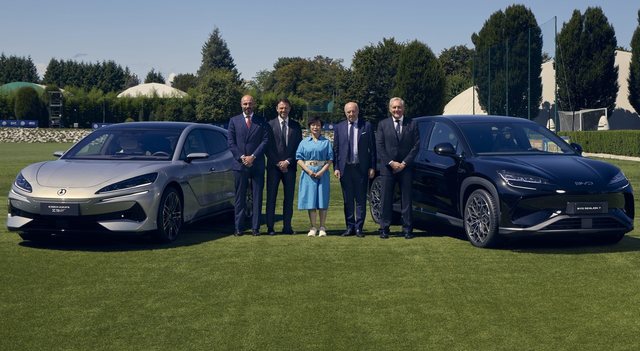 Il top management di BYD e dell'FC Internazionale Milano