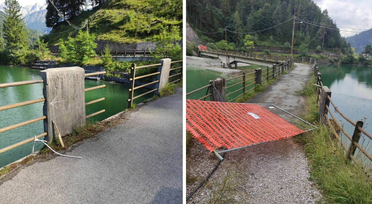 Tuffi dal ponte, ragazzini tagliano parte della recinzione. La preoccupazione della sindaca: «Quel punto è estremamente pericoloso» Tuffi dal ponte, ragazzini tagliano parte della recinzione. La preoccupazione della sindaca: «Quel punto è estremamente pericoloso»