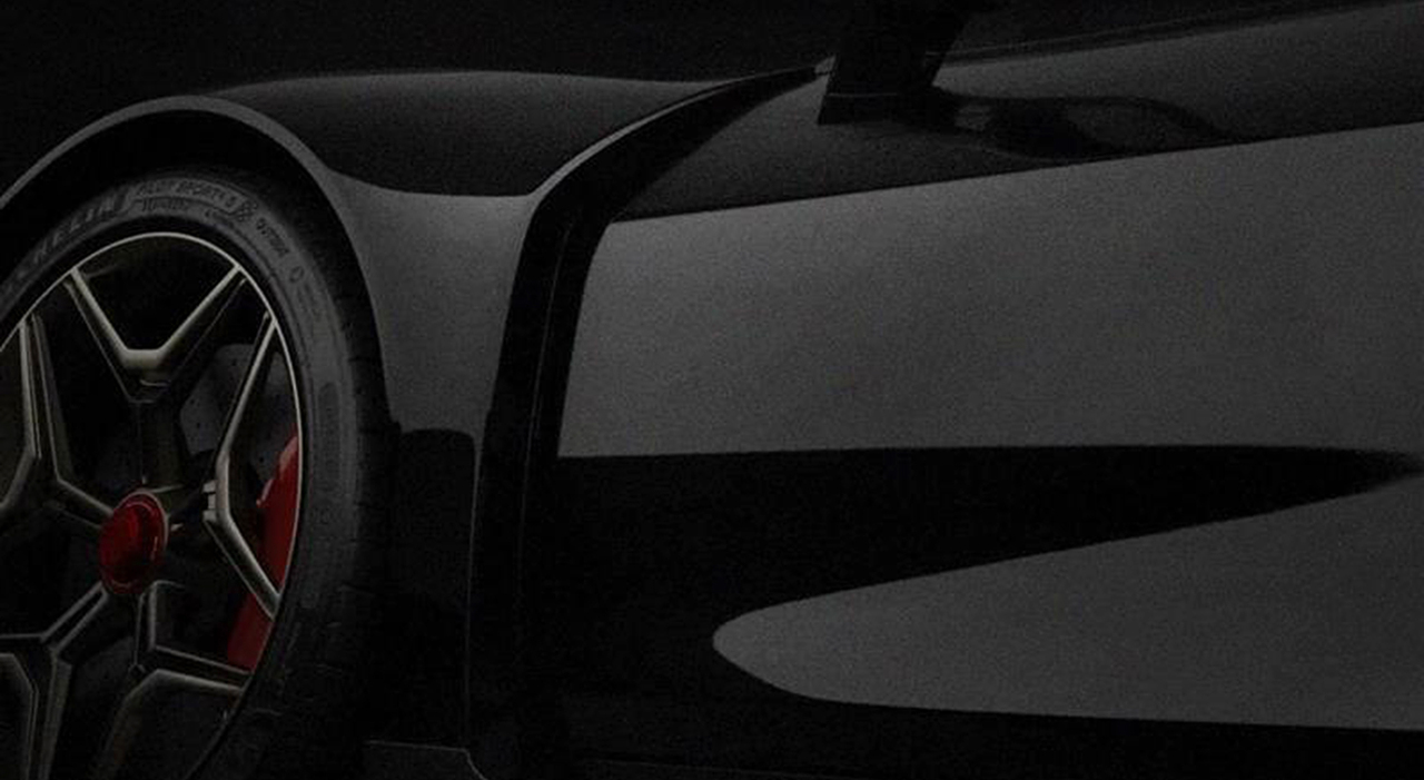 Un dettaglio della supercar stradale firmata da Pininfarina