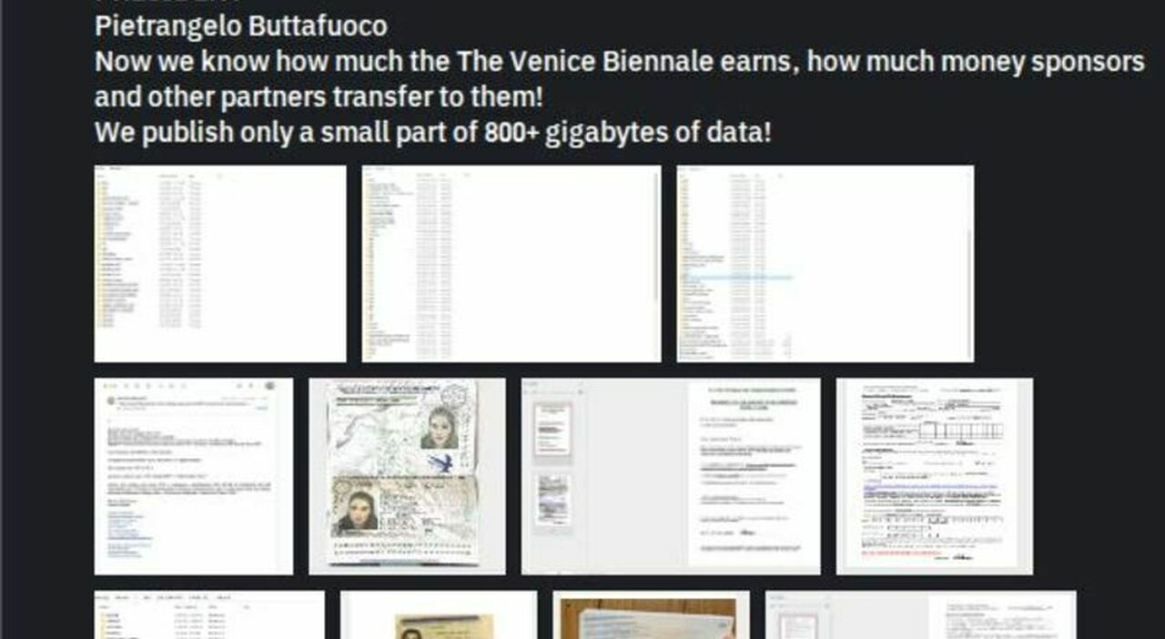 Biennale di Venezia, «rubati 100.000 documenti»: la rivendicazione degli hacker in cerca di soldi