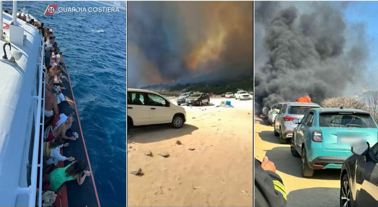 Incendio Punta Molentis, bagnanti intrappolati: fiamme bloccano le vie di fuga, decine di auto bruciate