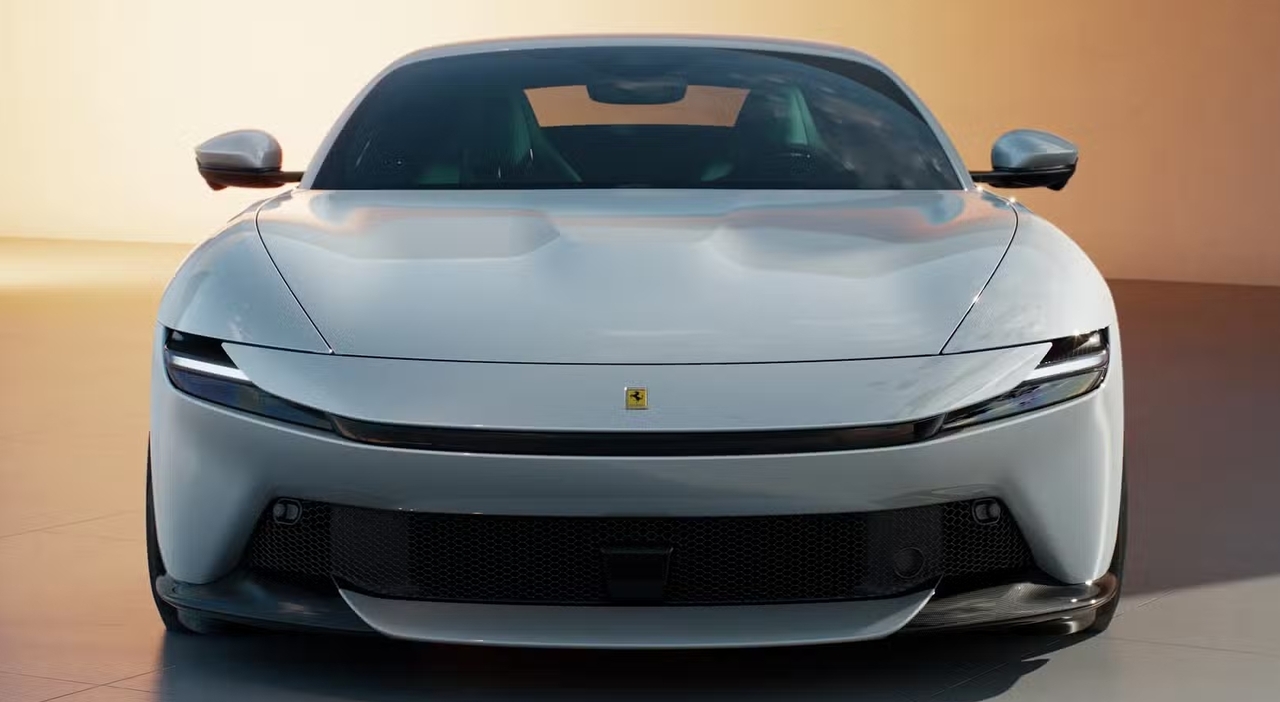 Il muso da squalo che caratterizza la Ferrari Amalfi