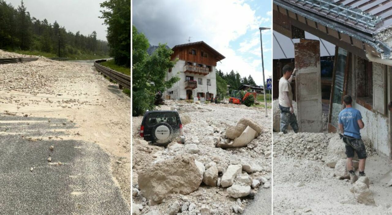 Frane in Cadore, il conto finale dei danni: 90 milioni (65 per l?Alemagna) Frane in Cadore, il conto finale dei danni: 90 milioni (65 per l?Alemagna)