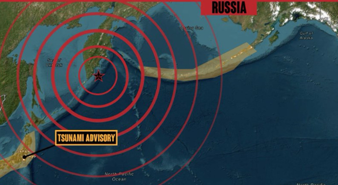Terremoto Kamchatka di 8.7 oggi: onde tsunami di 3 4 metri. Allerta in Russia, Guam, Giappone, Alaska e Hawaii Terremoto Kamchatka di 8.7 oggi: onde tsunami di 3 4 metri. Allerta in Russia, Guam, Giappone, Alaska e Hawaii