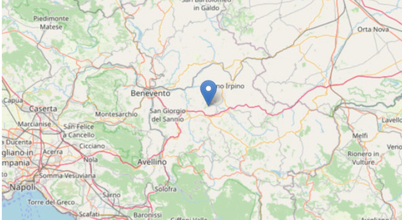 terremoto in campania oggi di magnitudo 35 tra avellino e benevento nella notte