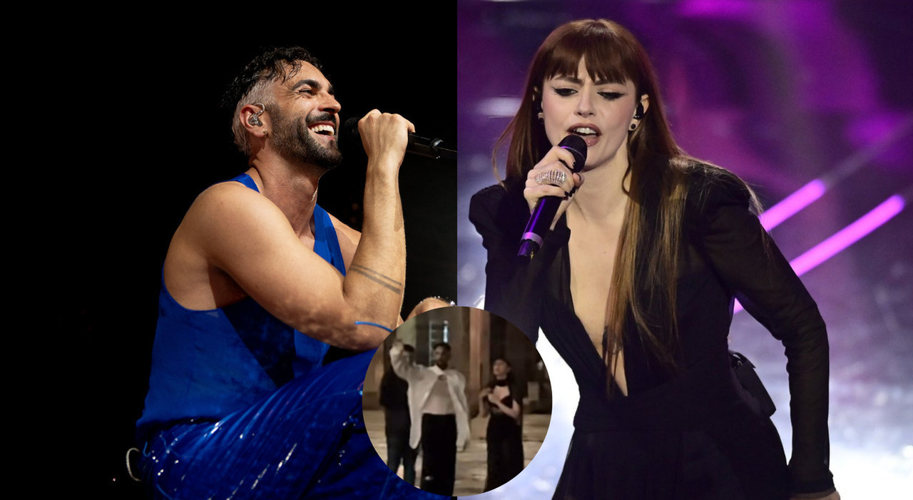 annalisa e marco mengoni insieme di notte in piazza san marco a venezia cosa stanno tramando il video 232 virale