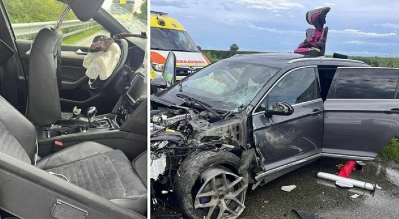 Maxi incidente, tra gli 8 feriti una donna incinta, gravissima la bimba di 2 anni. L Maxi incidente, tra gli 8 feriti una donna incinta, gravissima la bimba di 2 anni. L