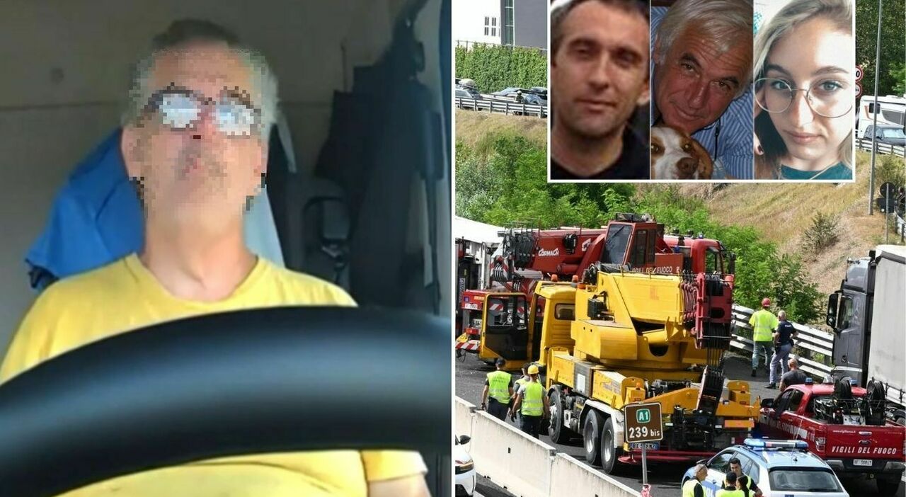 Incidente in A1 con tre morti, il camionista ascoltava musica e si filmava prima dello schianto: il video su ...