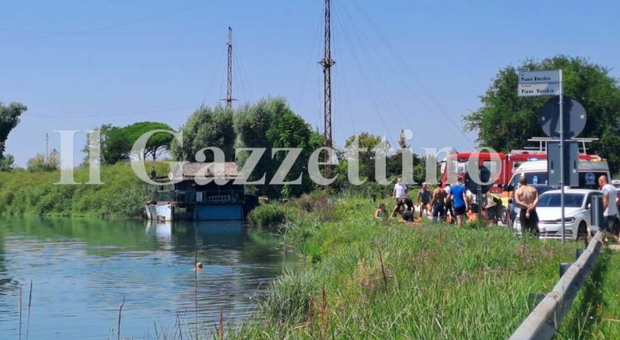 jesolo auto cade nel sile bambino di 6 anni resta bloccato nella vettura sottacqua 232 grave