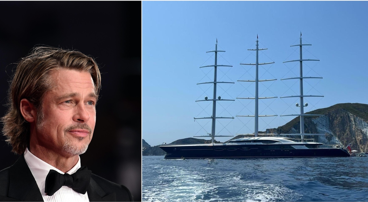 Brad Pitt in Italia a Bordo dello Sfarzoso Yacht Black Pearl: Relax e Mistero nel Mediterraneo!