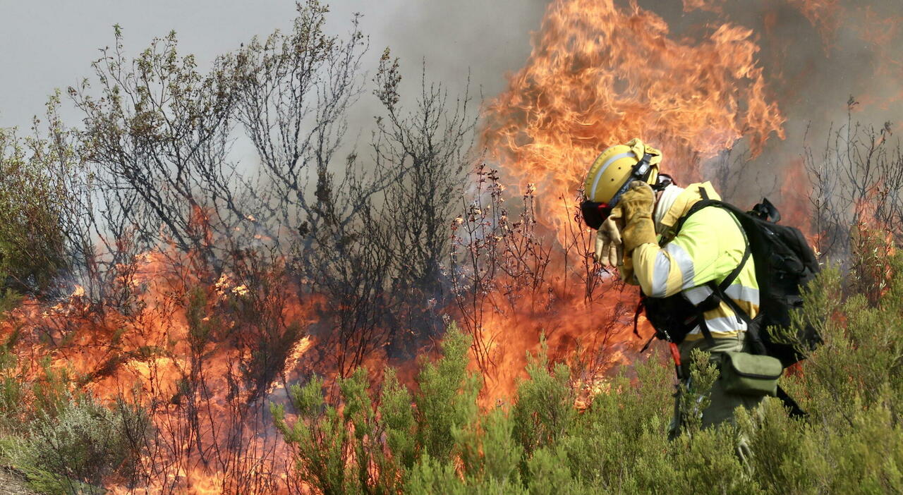 spagna caldo record e incendi migliaia di evacuati un morto ustionato a madrid massime di 44176 in andalusia