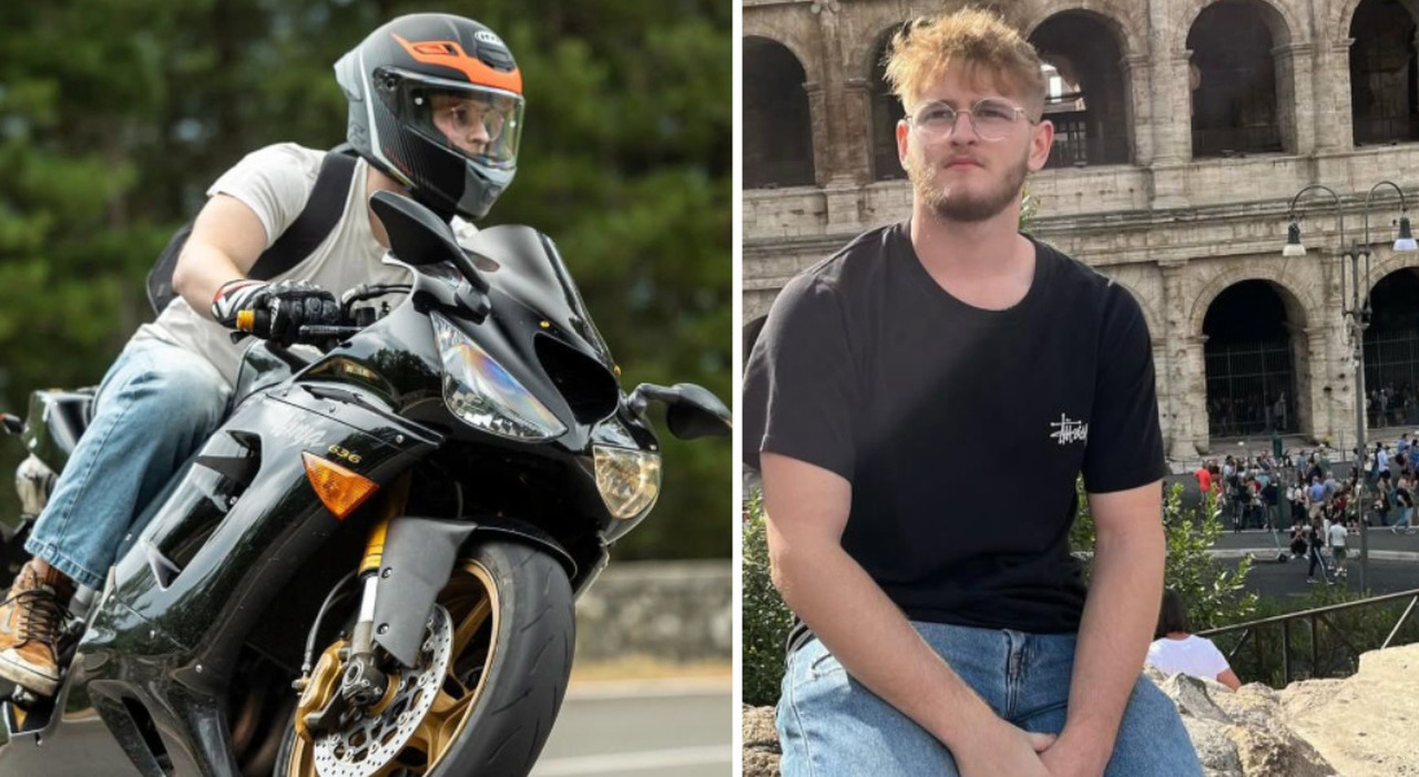 Mattia Saccon scontra la due ruote dell