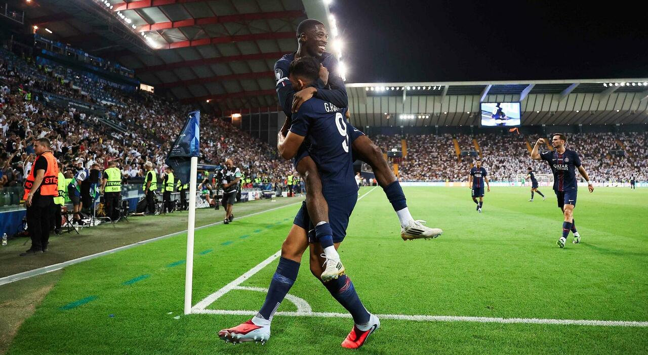 Psg Tottenham: i francesi vincono la Supercoppa europea ai calci di rigore. Decisivo Nuno Mendes dopo la rimonta nei tempi regolamentari