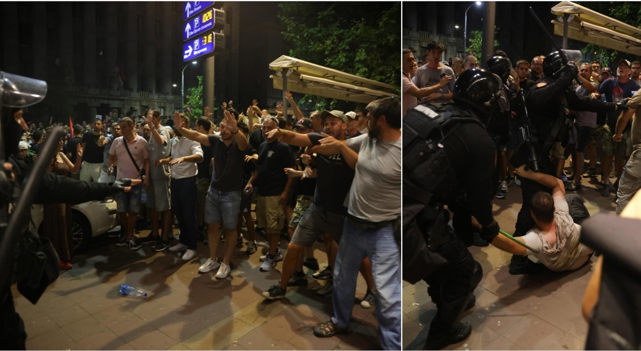 serbia violenti scontri nella notte decine di feriti per le proteste contro il governo vucic cosa sta succedendo
