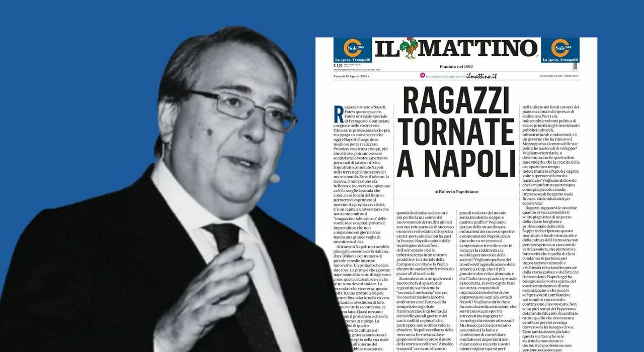 Ragazzi, tornate a Napoli: l
