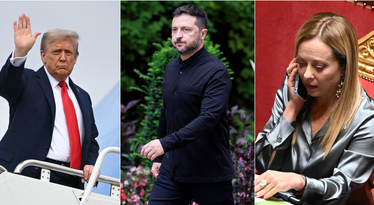 Trump Putin, telefonata con Zelensky e i leader Ue: «No veto su Kiev in Ue e Nato». Meloni: «Finalmente uno spiraglio per la pace»