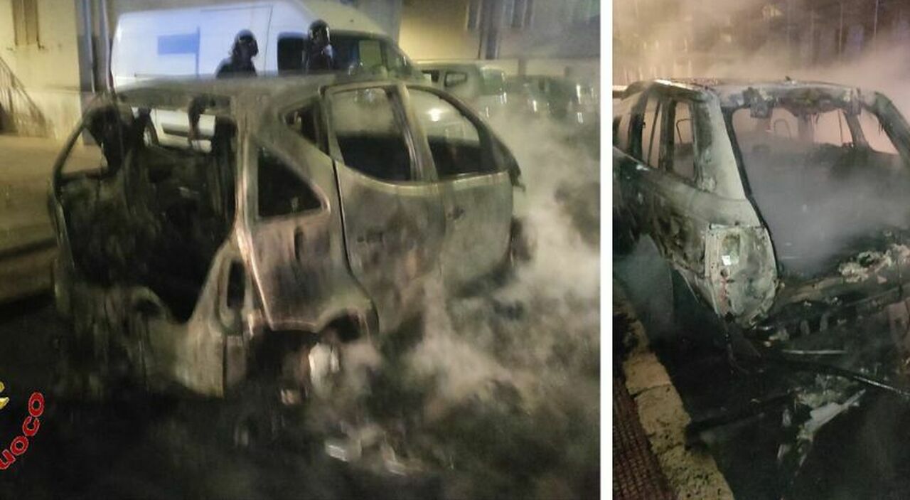 Notte di fuoco in città, bruciate 8 auto in due incendi: nel mirino anche i mezzi dei turisti