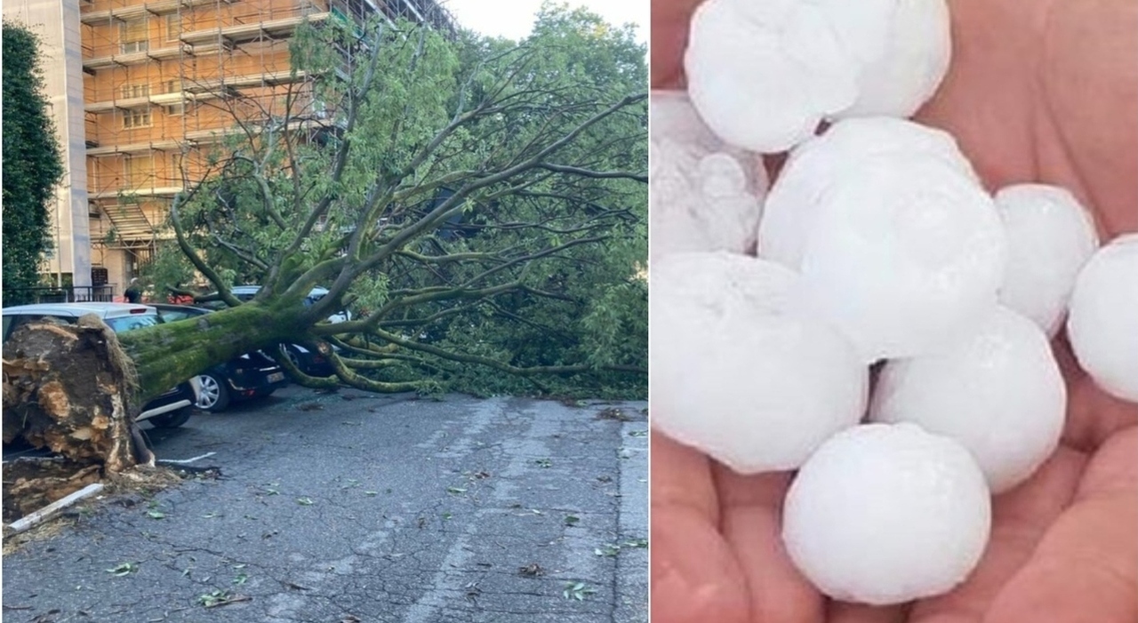Maltempo, temporali e grandine: allerta meteo anche al Sud. Tromba d Maltempo, temporali e grandine: allerta meteo anche al Sud. Tromba d