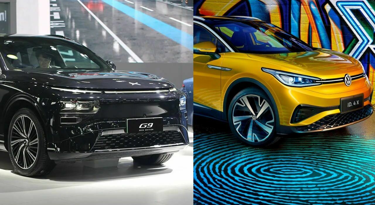 La Xpeng G9 e la Volkswagen ID4X