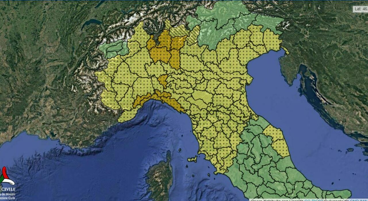 Allerta meteo domani in 8 regioni per forti temporali, fulmini e grandinate: dove e quando. Chiusi parchi a Bergamo e Milano