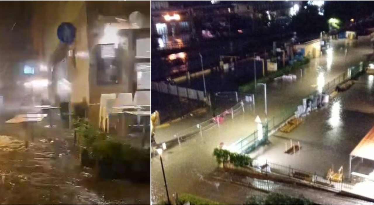 1時間で54 mmの雨。ペサロで付与され、ミラノとヴェルシリアでの洪水